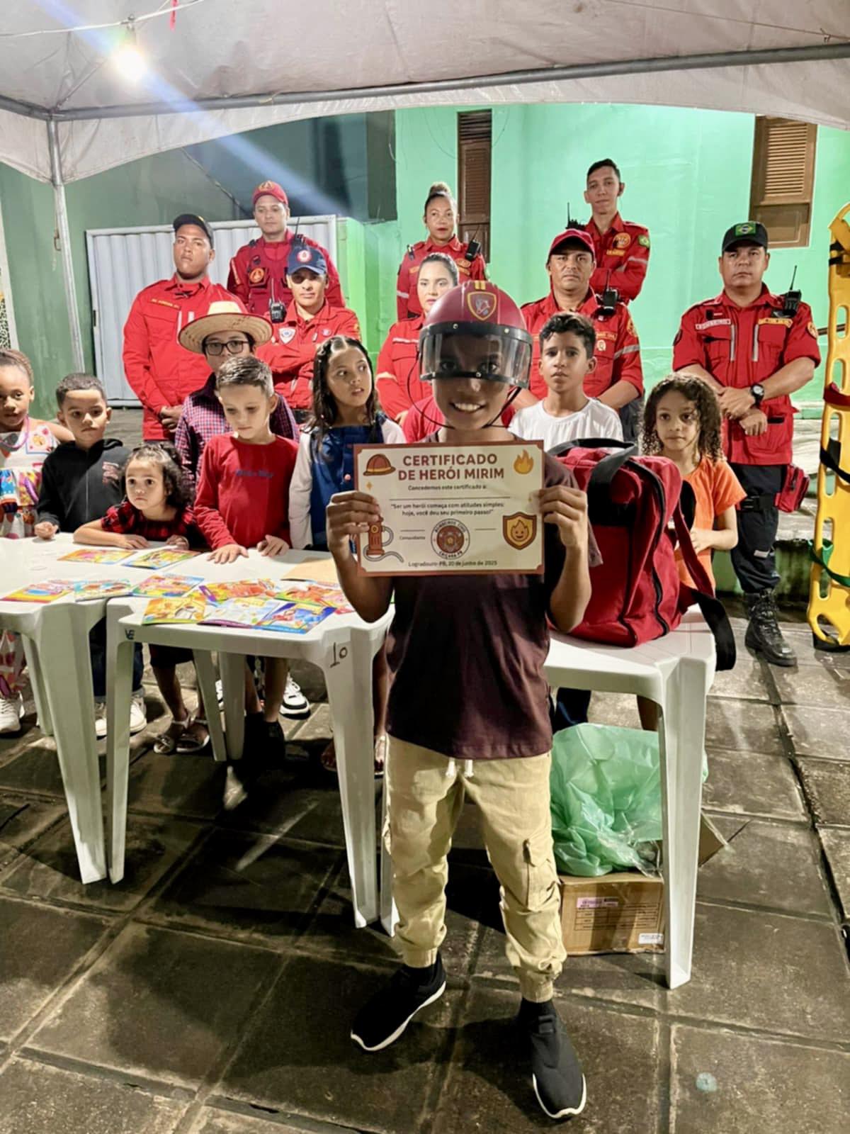 Formação para o Futuro: Ação Social dos Bombeiros Civis de Caiçara – PB em Logradouro